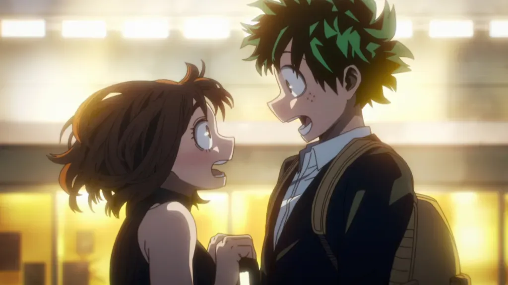 Deku e Ochaco adultos no final da série