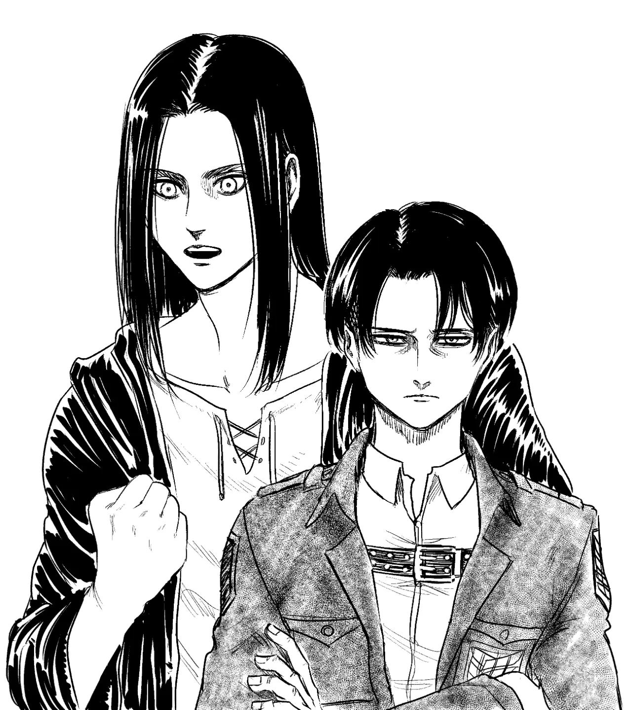 Ilustração inédita de Hajime Isayama para o aniversário