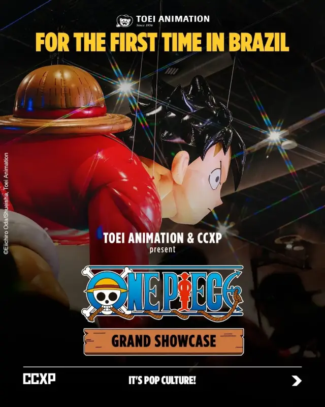 One Piece Grand Showcase é confirmado pela Toei Animation na CCXP26