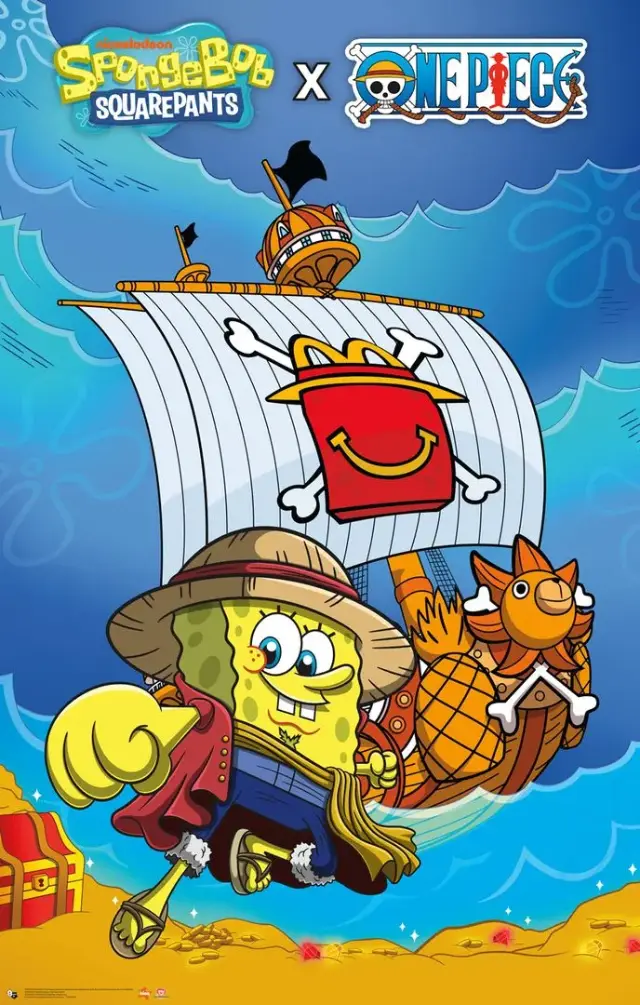 McDonald’s anuncia colaboração inédita entre Bob Esponja e One Piece