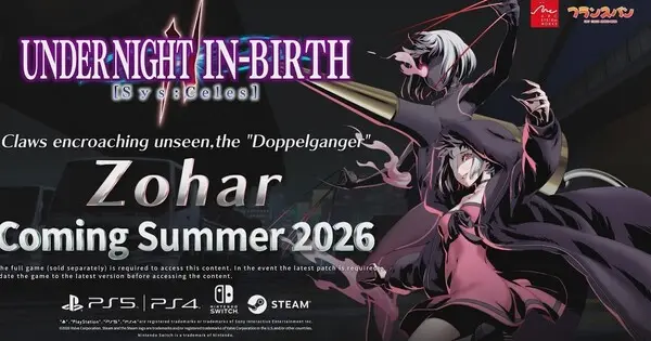 Under Night In-Birth II Sys:Celes ganha trailer da personagem Zohar