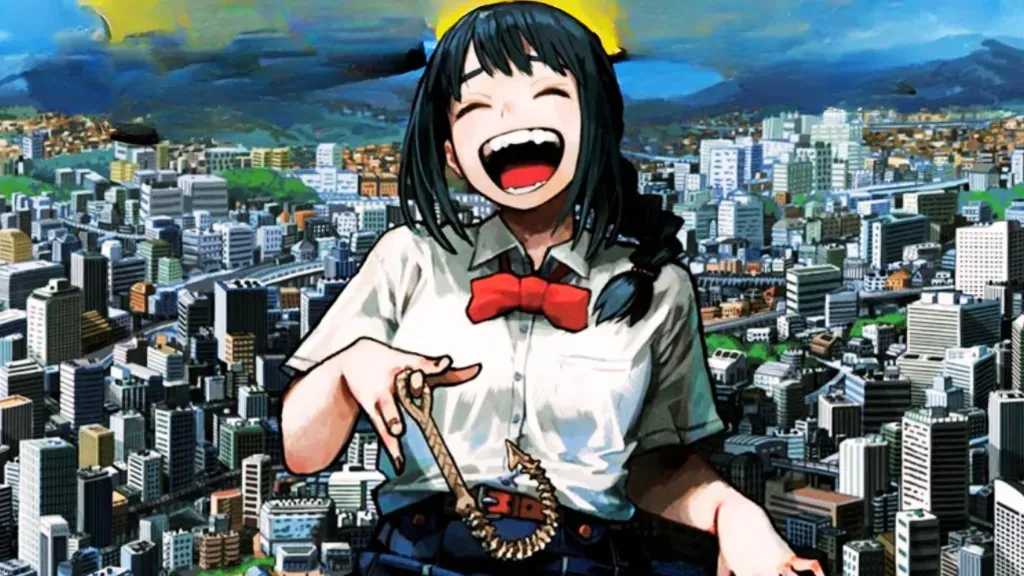 Ilustração do novo mangá Quit Laughing, Shijima de Kohei Horikoshi