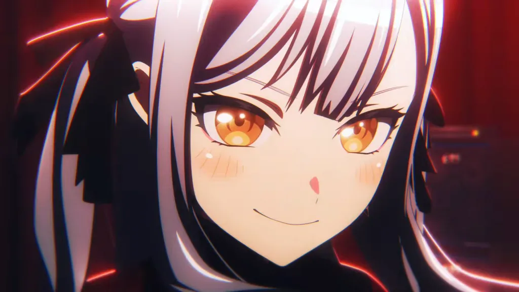 Cena do comercial de BanG Dream! Ave Mujica prima aurora