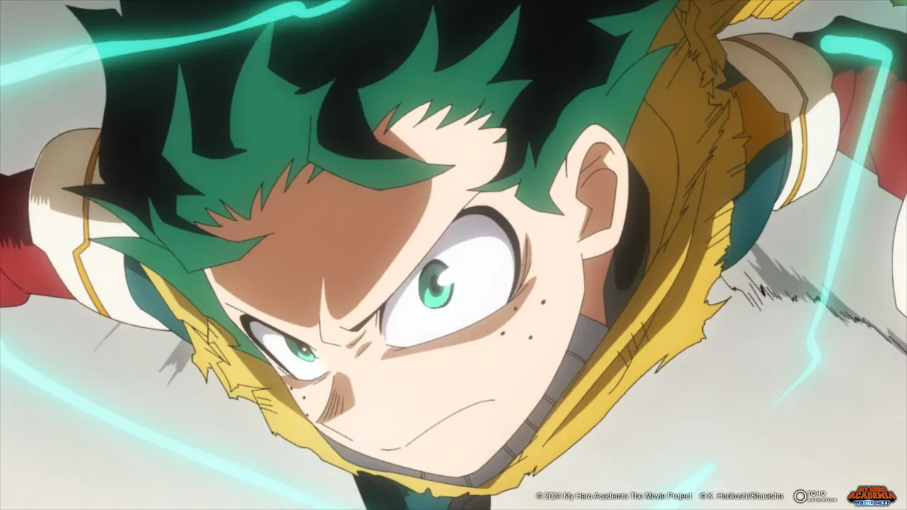 Deku de My Hero Academia com expressão determinada