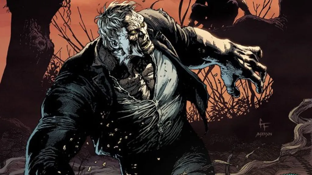 Solomon Grundy em pose ameaçadora