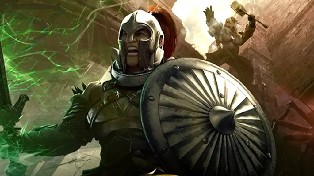 Personagem do jogo Solasta: Crown of the Magister.