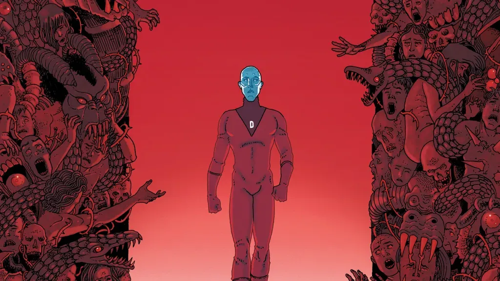 Deadman flutuando em arte de capa