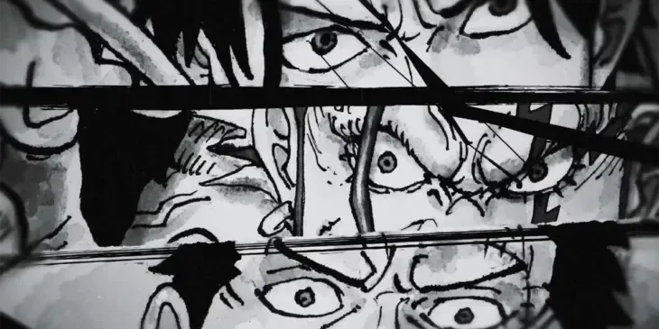Anúncio visual dos novos filmes de One Piece