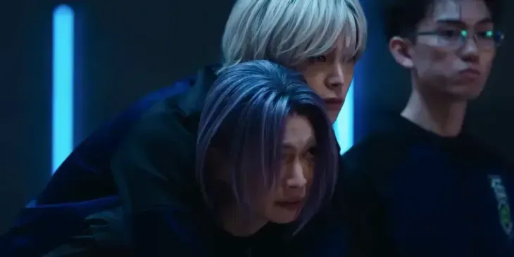 Cena do live-action de Blue Lock destacando Nagi e Reo
