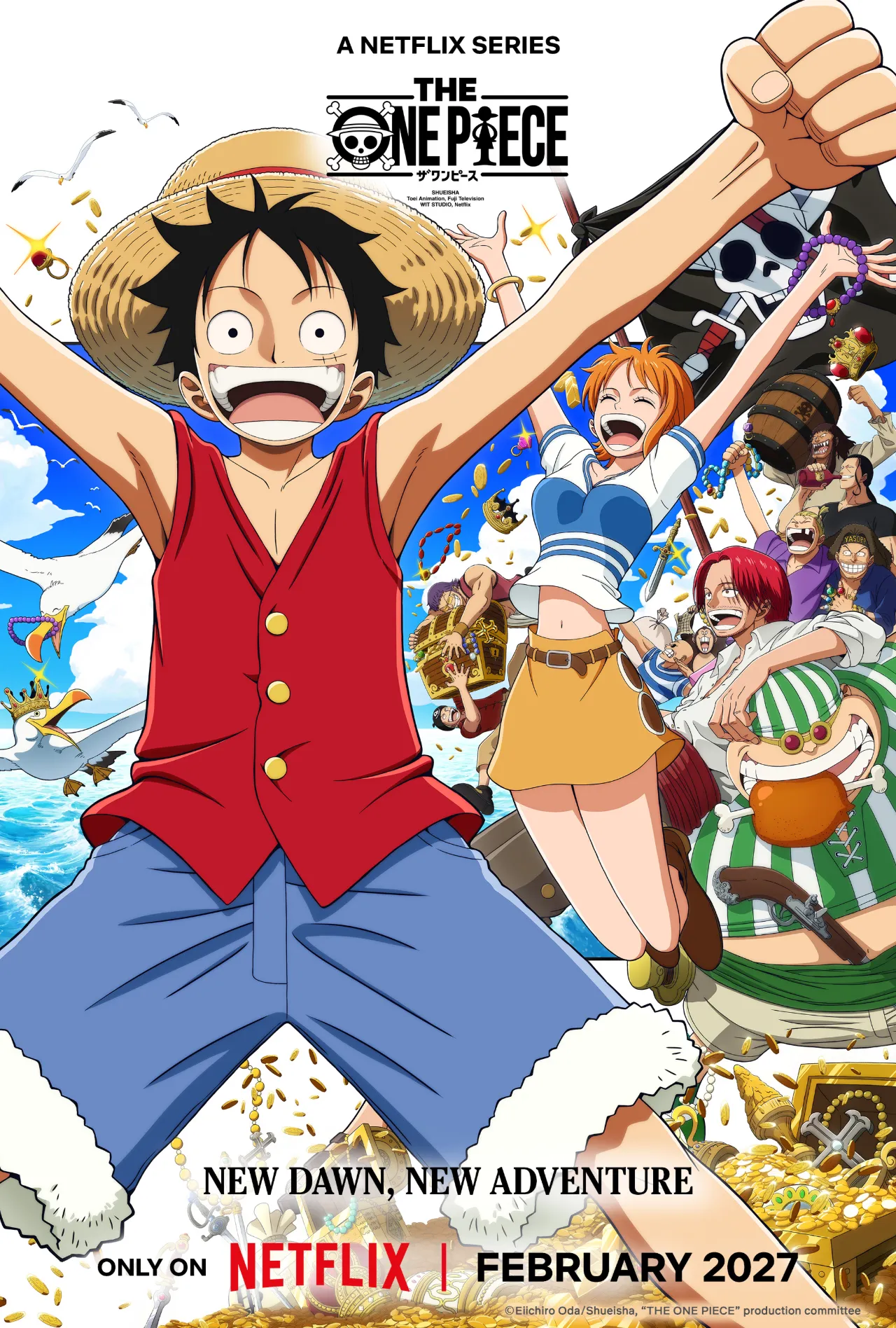 Primeira imagem promocional de THE ONE PIECE pelo WIT Studio