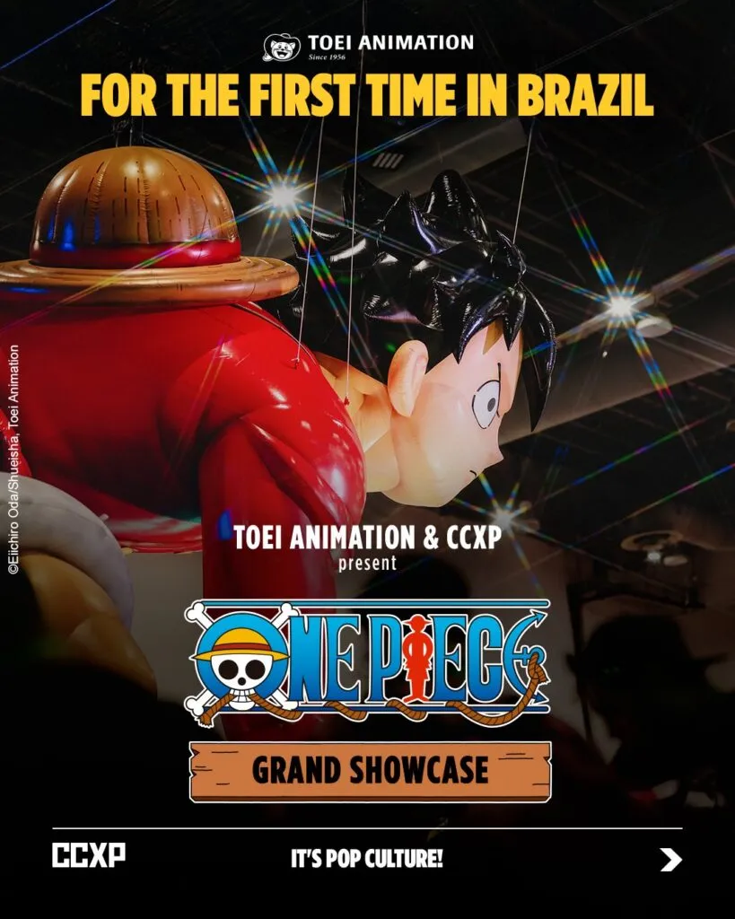Display inflável do Luffy Gear em One Piece