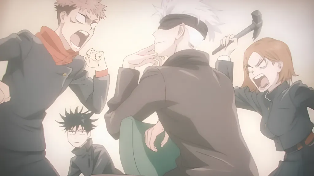 Yuji Itadori de Jujutsu Kaisen em pose de luta