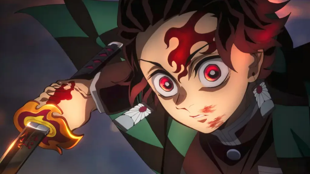 Tanjiro Kamado no Castelo Infinito em Demon Slayer