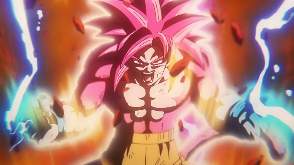 Goku em sua forma Super Saiyajin 4 em Dragon Ball Daima