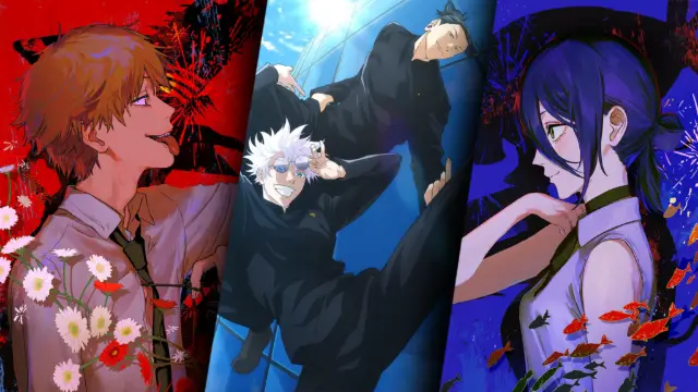 MAPPA revela artes de Jujutsu Kaisen e Chainsaw Man para exposição