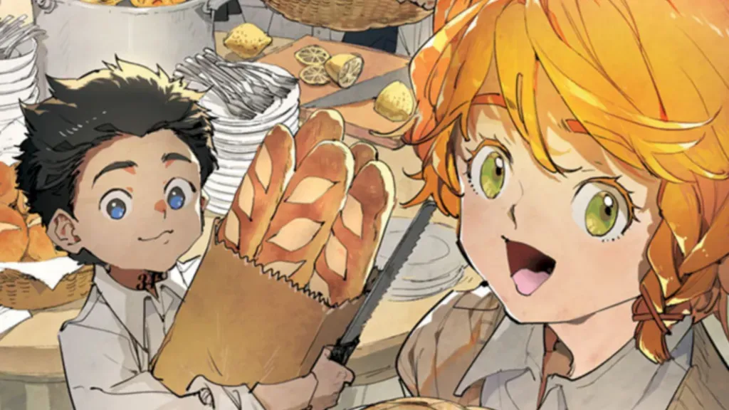 Ilustração comemorativa de 10 anos de The Promised Neverland