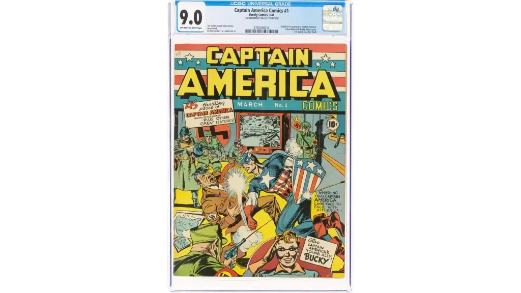 Capa de um quadrinho do Capitão América