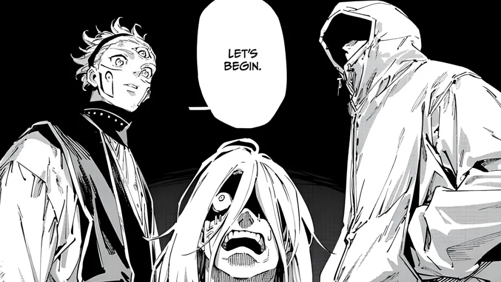 Yuji Itadori confrontando Mahito em Jujutsu Kaisen