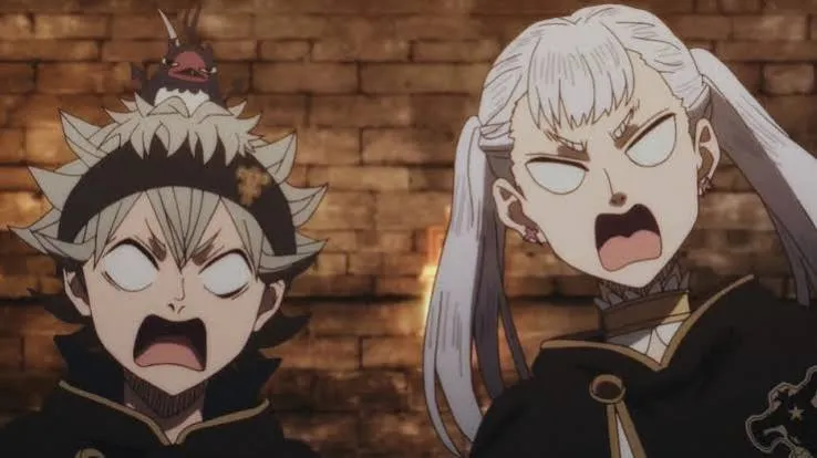 Asta e Noelle assustados